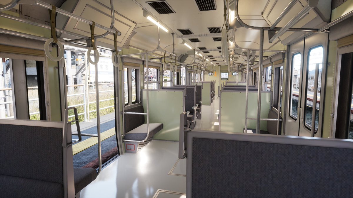 N771N2020's tweet photo. フラシムから少し離れ、今話題の新作鉄道シム「RUNNING TRAIN 走ル列車」をプレイしてみました。

物理演算による車両の動揺や悪天の際に空転するなど、ギミックが満載です。

#走ル列車
#RUNNINGTRAIN https://t.co/diSeJsw65p