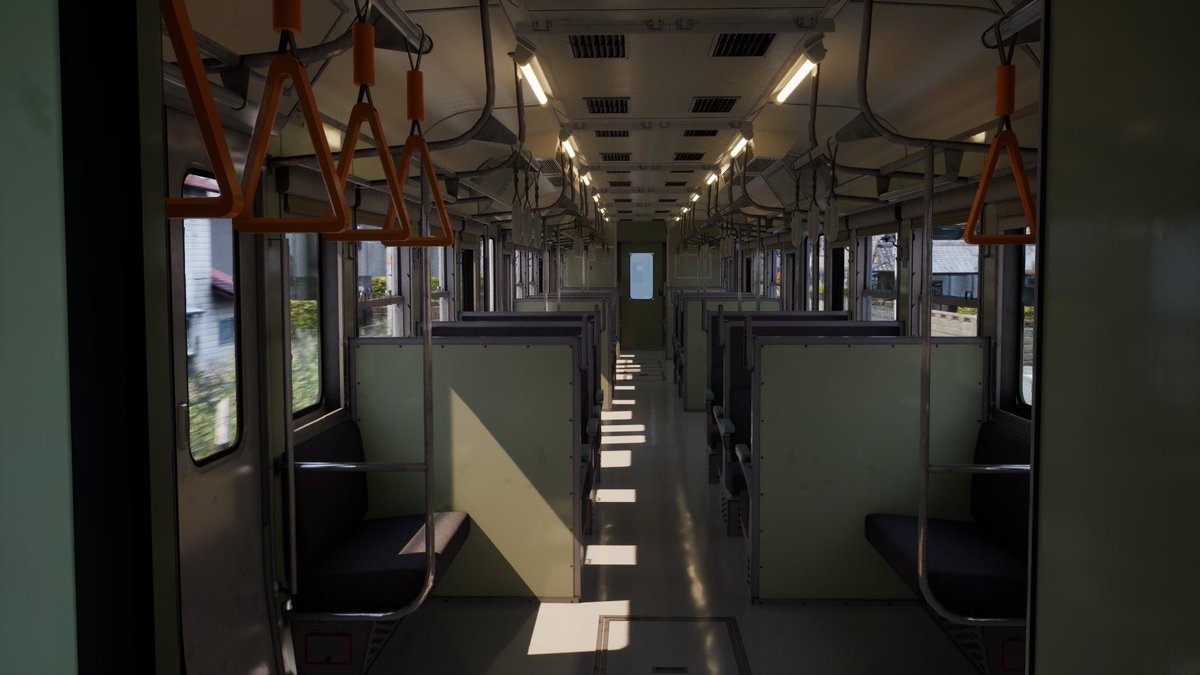 N771N2020's tweet photo. フラシムから少し離れ、今話題の新作鉄道シム「RUNNING TRAIN 走ル列車」をプレイしてみました。

物理演算による車両の動揺や悪天の際に空転するなど、ギミックが満載です。

#走ル列車
#RUNNINGTRAIN https://t.co/diSeJsw65p