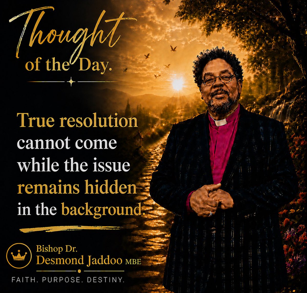 Bishop Dr. DESMOND JADDOO MBE tweet media