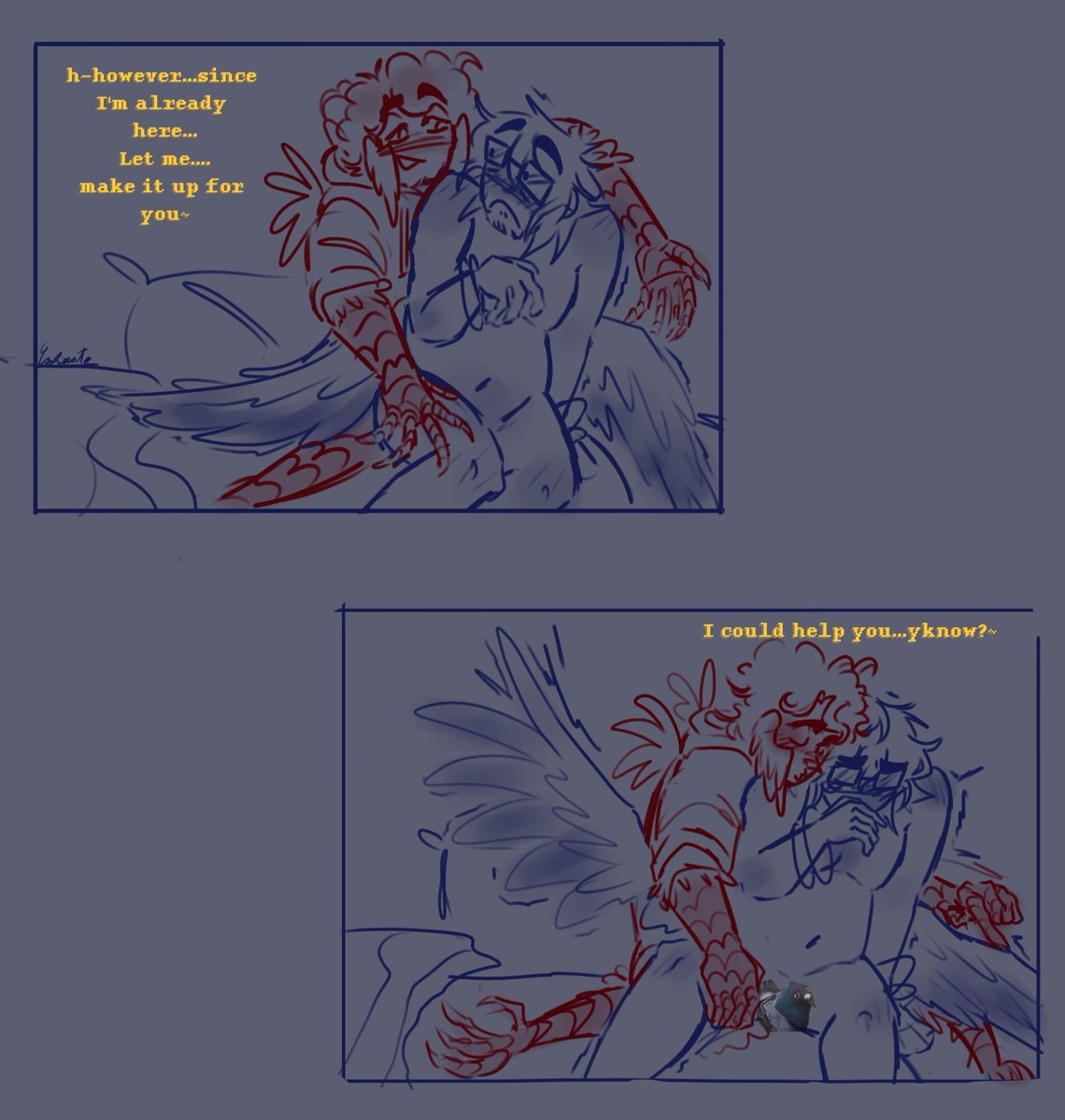 C0oki3_caT's tweet photo. (4/?)NSFW🔞! (but there's actually nothing drawn down there, just pictures of the sims 4 low poly pigeon so likeee? 😭) https://t.co/PfOsv9aRqu
