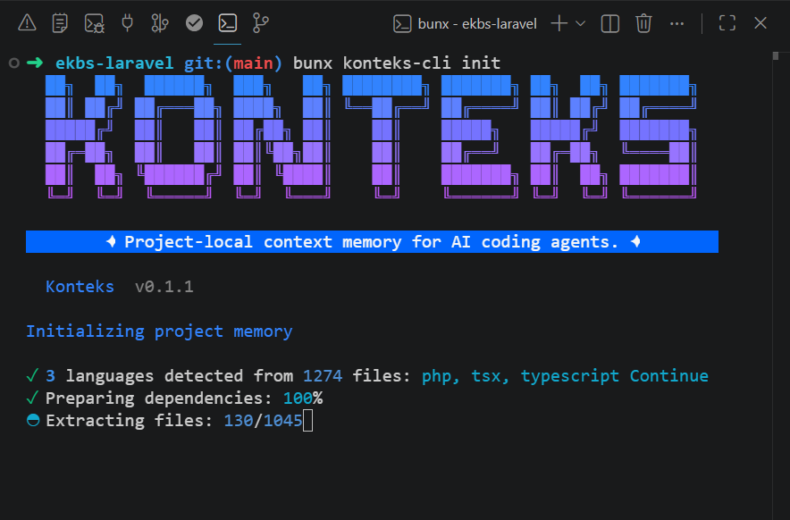 dominosaurs_'s tweet photo. Konteks v0.1 has been released 🎉

What is Konteks? it's a tool for AI-assisted developer.

please take a look and give it a try: https://t.co/DKnUBKboUH

and yes i am a Laravel fanboy 👀 https://t.co/XfyxBIW0HM