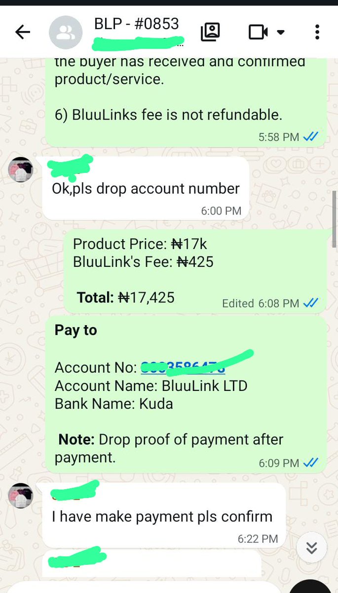 bluulink's tweet photo. Early users are already experiencing safer transaction by using bluulink 👇🏽 

The buyer paid through bluulink 
The vendor delivered the package 
The buyer confirmed everything was complete 
The payment was released successfully 

Simple, save and secured 
#Bluulink https://t.co/d3bAStuwAj