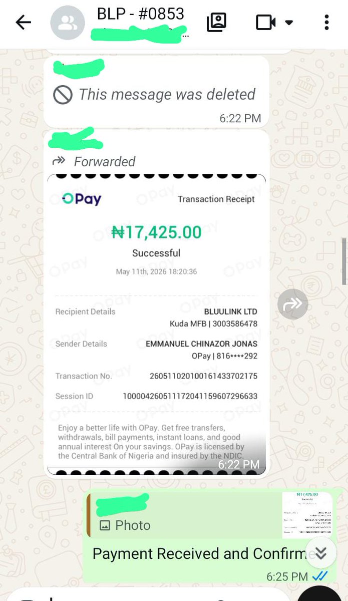 bluulink's tweet photo. Early users are already experiencing safer transaction by using bluulink 👇🏽 

The buyer paid through bluulink 
The vendor delivered the package 
The buyer confirmed everything was complete 
The payment was released successfully 

Simple, save and secured 
#Bluulink https://t.co/d3bAStuwAj
