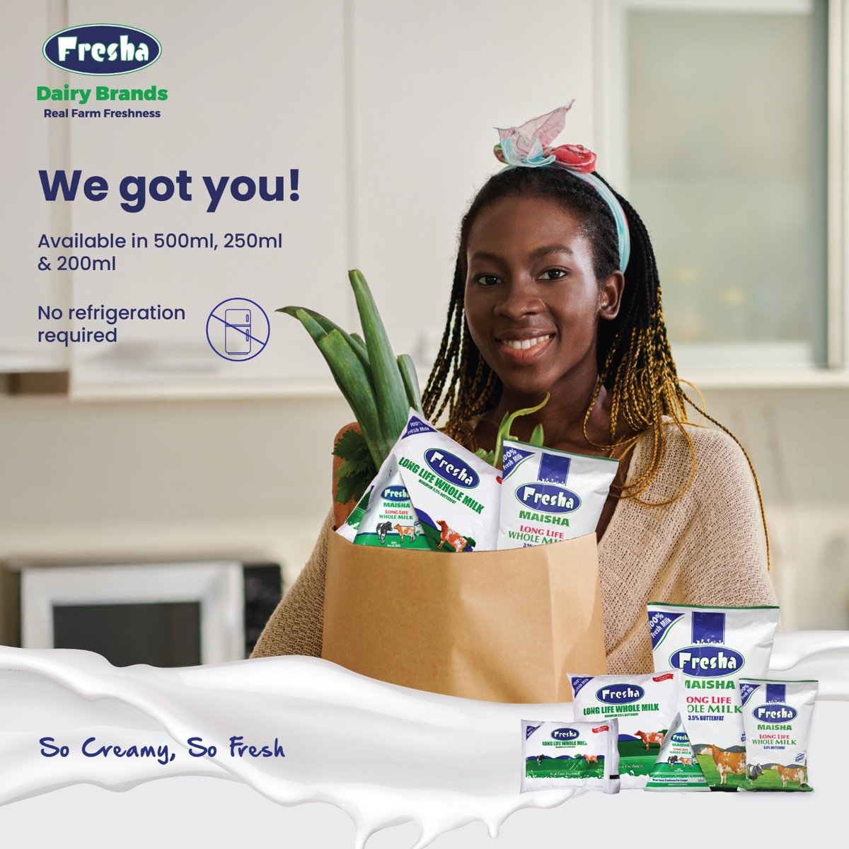 freshabrands's tweet photo. Usiworry!👌Pata favorite pack yako kwa supaa / kiosk near you!💪#FreshaDairyBrands #RealFarmFreshness https://t.co/jCajZ0QlPe