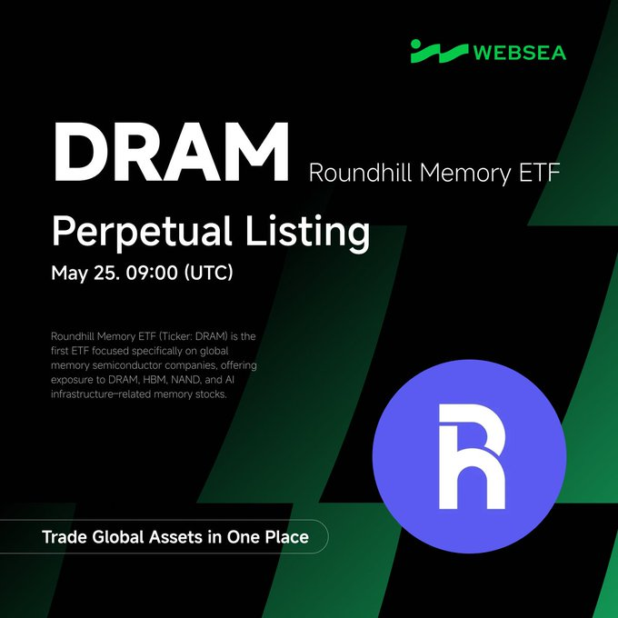 Websea_MY's tweet photo. Websea TradFi has officially launched $DRAMUSDT Perpetual Contracts! 
Trade $DRAM now with up to 50x leverage https://t.co/FYDM4SopQy https://t.co/TYXGhOrhAV