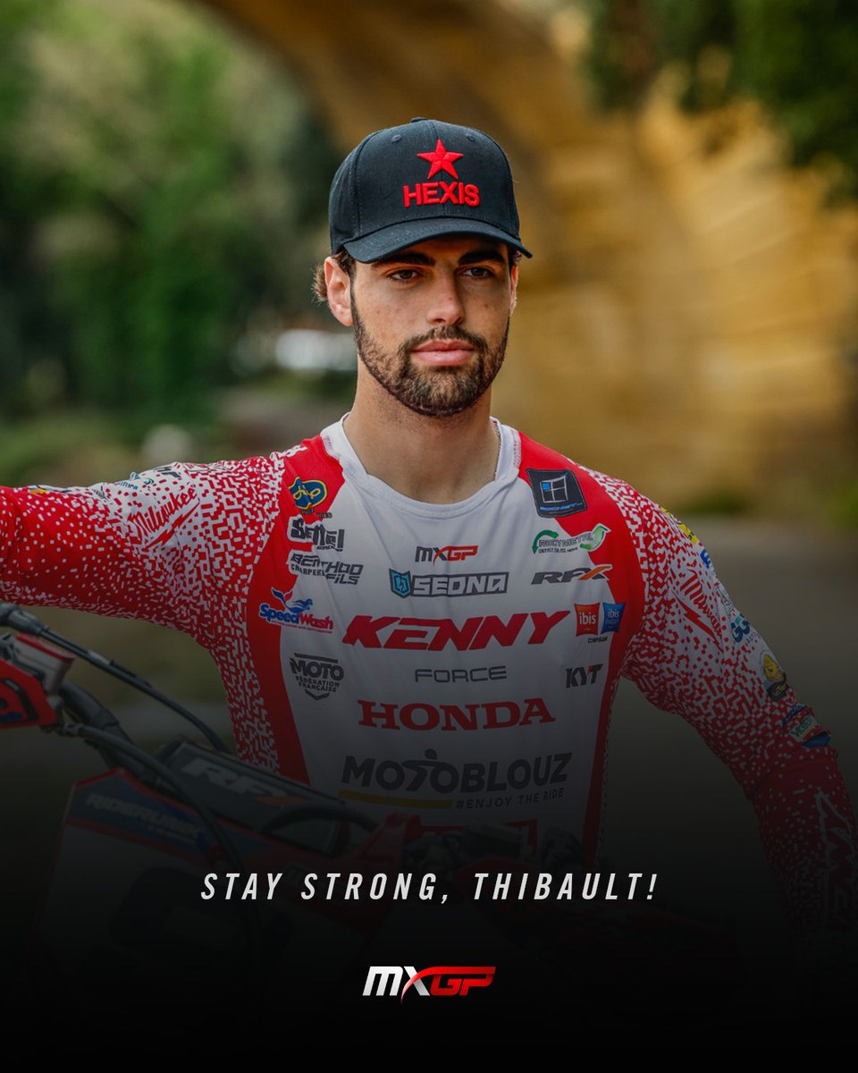 mxgp's tweet photo. The entire motocross community stands with Thibault and his family in this incredibly difficult time. 

Stay strong, Thibault! We are all behind you 🤍 https://t.co/ehmesoGOvt