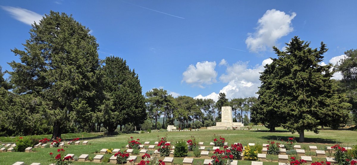 Muzza9254's tweet photo. Day 3 - Suvla, to visit the ground where Edwin fought his brief &amp; tragic war.  Visting Hill 10 &amp; Azmak Cemetery where Edwin may well be buried as one of the many unknowns laid to rest...then battling the vegetation to get to the top between Jephson's Post &amp; the pimple https://t.co/hSfmuebgrU