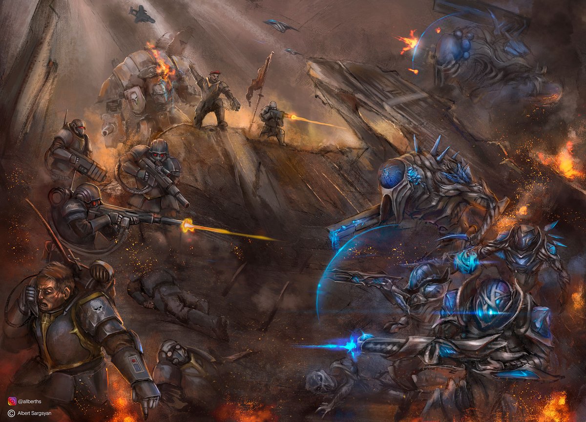 Warhammer 40K Art tweet media