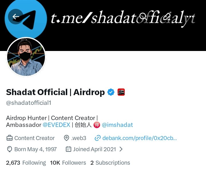 Shadat Official | Airdrop tweet media