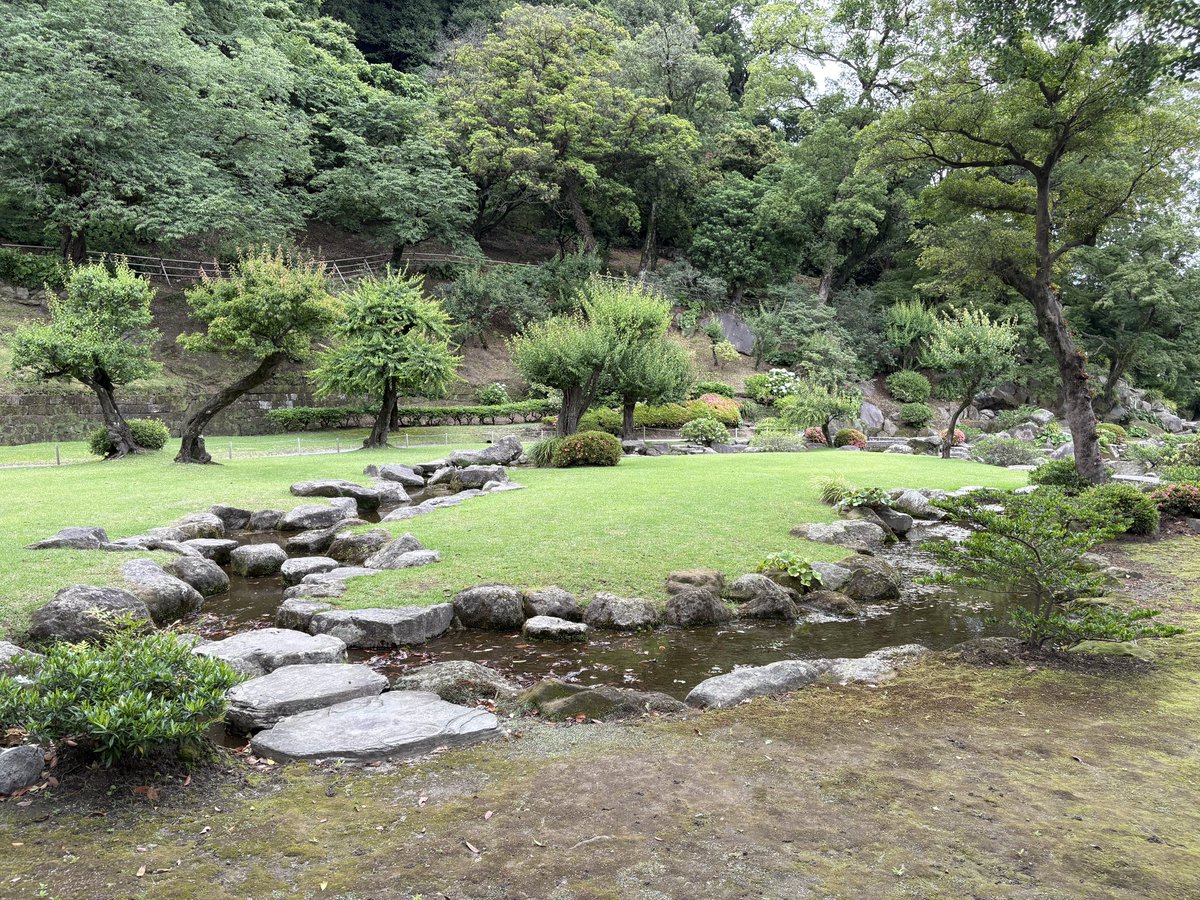 shumihara's tweet photo. #仙巌園 の #曲水庭 &amp; #水力発電用ダム跡。 https://t.co/gbY8CbYtEl
