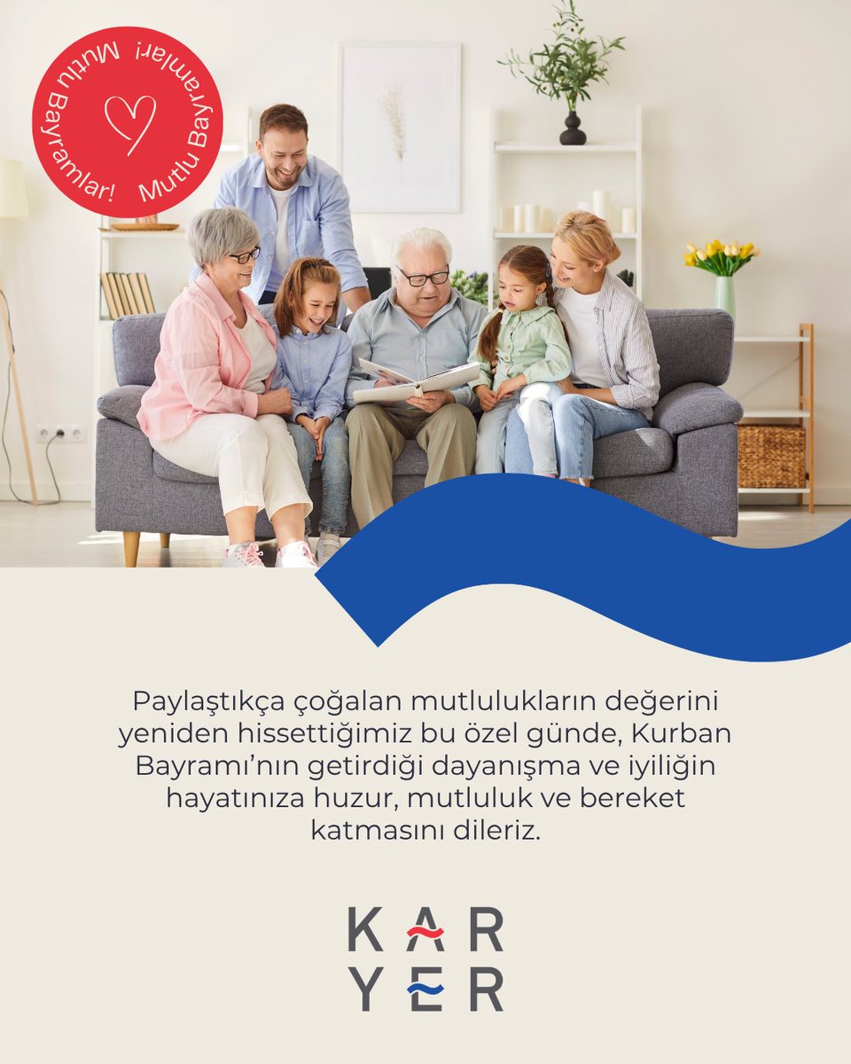 KaryerGroup's tweet photo. Kurban Bayramınız kutlu olsun! 

#karyerheatexchangers #KurbanBayramı https://t.co/LsXsiHIFJf