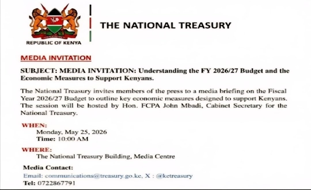 The National Treasury tweet media