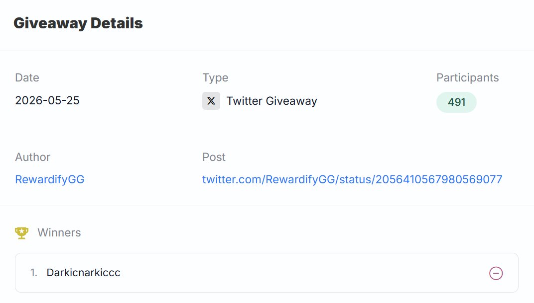 RewardifyGG's tweet photo. 👑 WINNER PICKED 👑

Congratulations @Darkicnarkiccc https://t.co/R9lqCgQgce