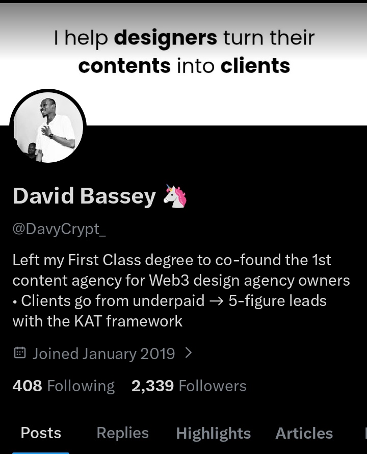 David Bassey 🦄 tweet media