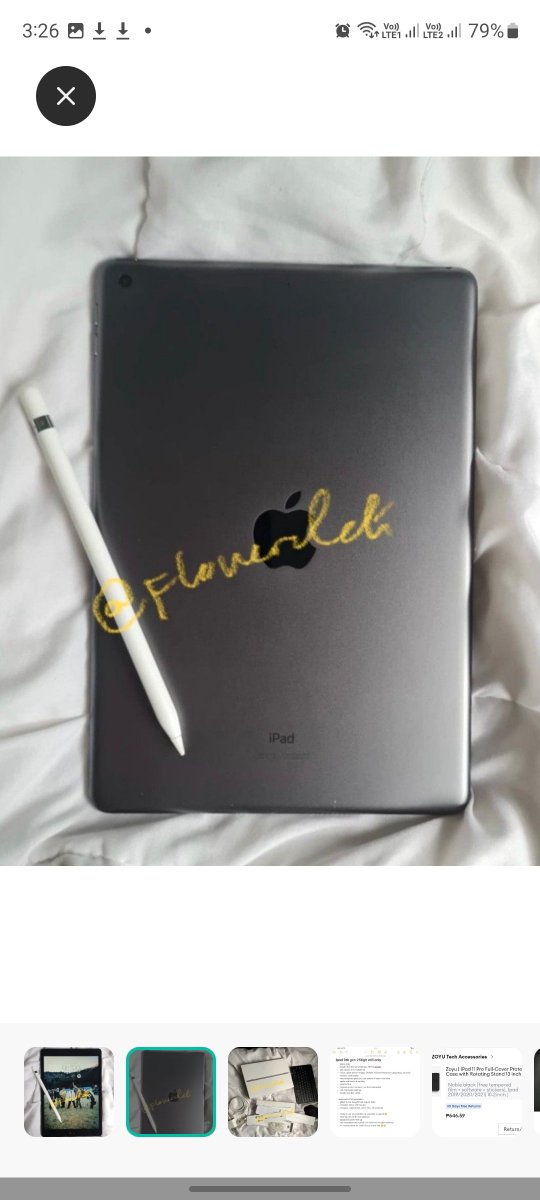 floweredck's tweet photo. wts lfb ph

ipad 9th generation 256 gb wifi + apple pencil 1st gen + other inclus
— space grey color
— ₱26k TAKE ALL
— updated ipadOS
— rfs: need new phone, nasira 😪
— dm me for more deets
— check thread more inclus &amp; photo https://t.co/G7nTje996L