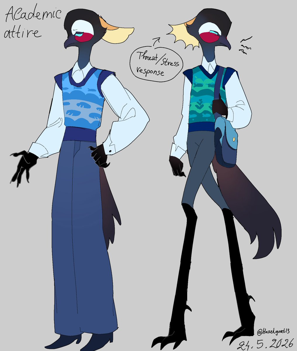 Hazelgoat13's tweet photo. #helluvaboss #helluvaoc #furry #anthro #artwork #myart #digital #furrybird https://t.co/P3Alqe02nf