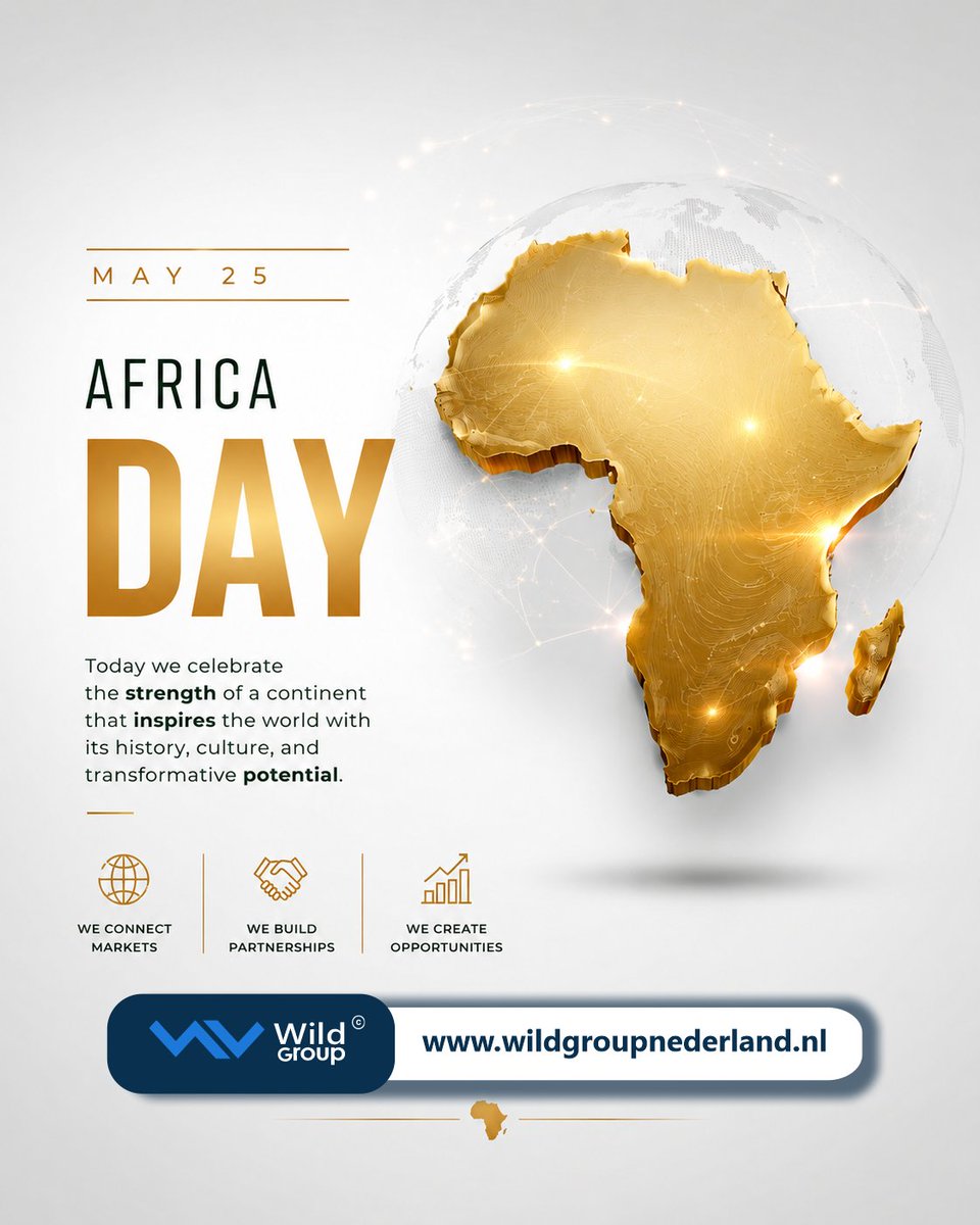GroupWild78806's tweet photo. 🌍 Happy Africa Day – May 25th 🌍

Today, we celebrate the strength, diversity, culture, and innovation of Africa and its people.
A continent rich in history, talent, resilience, and endless opportunities. https://t.co/DuuuChlNe6