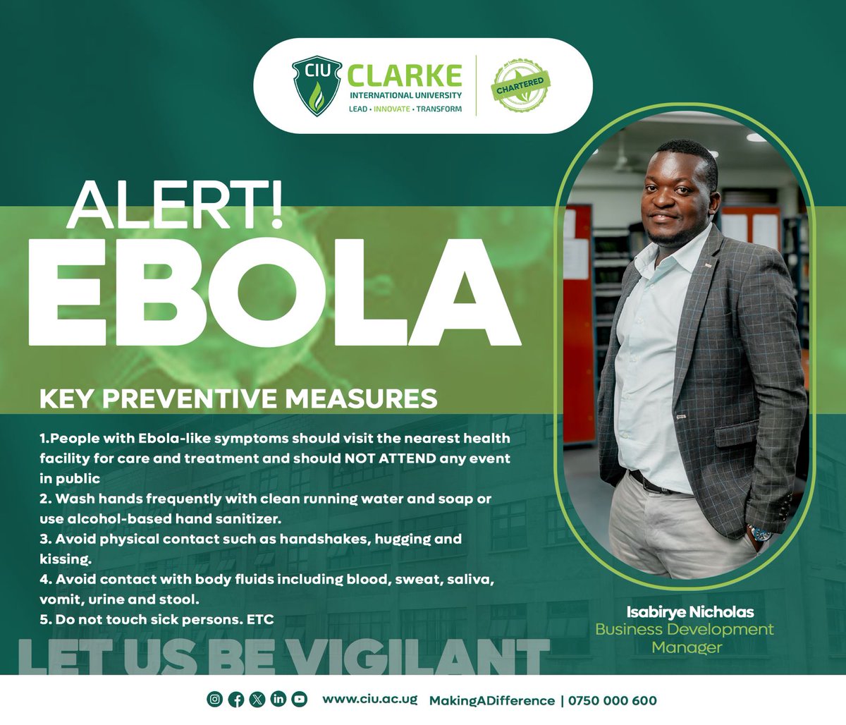 Clarke International University tweet media