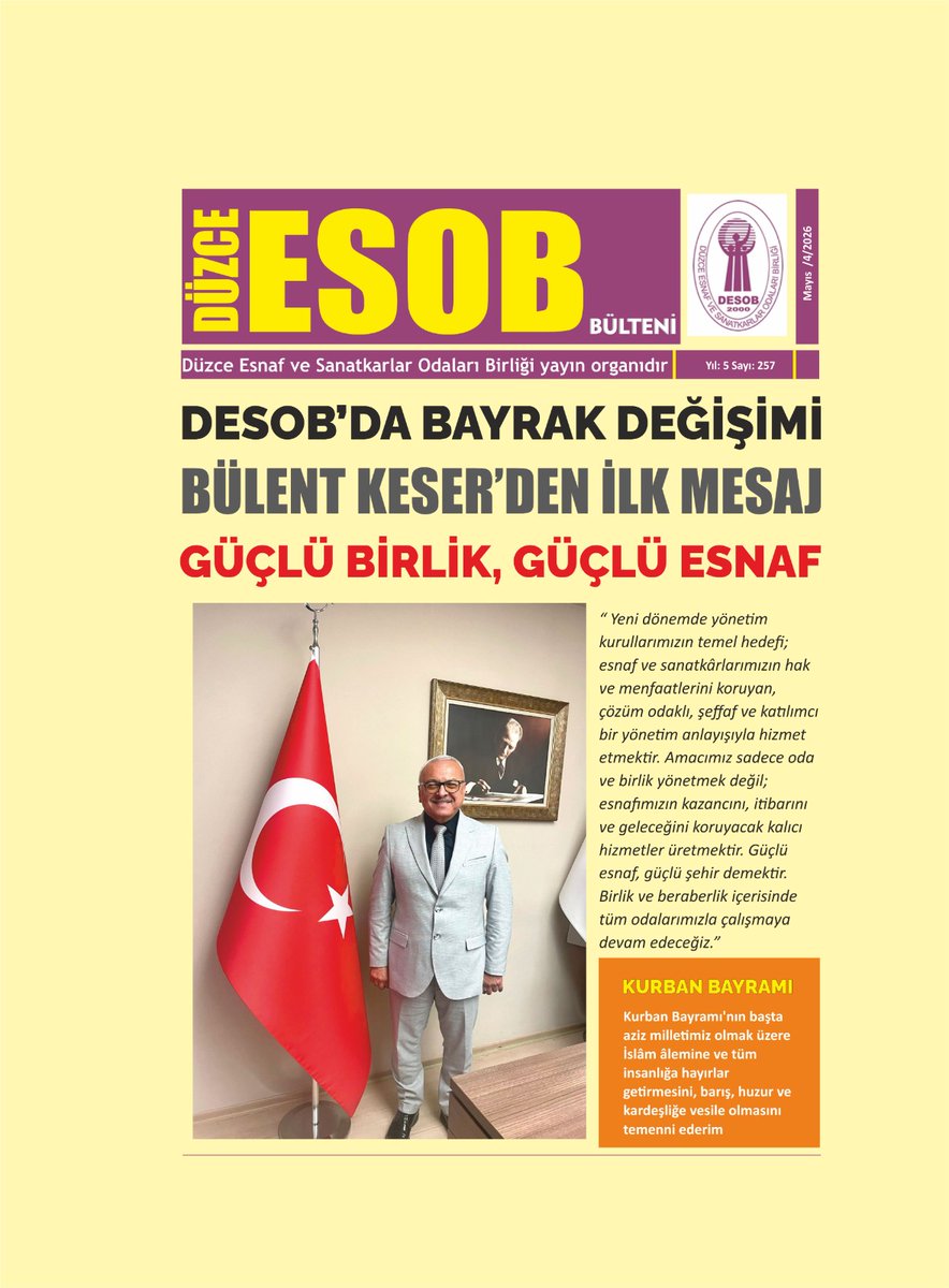 Düzce Esnaf ve Sanatkarlar Odaları Birliği tweet media