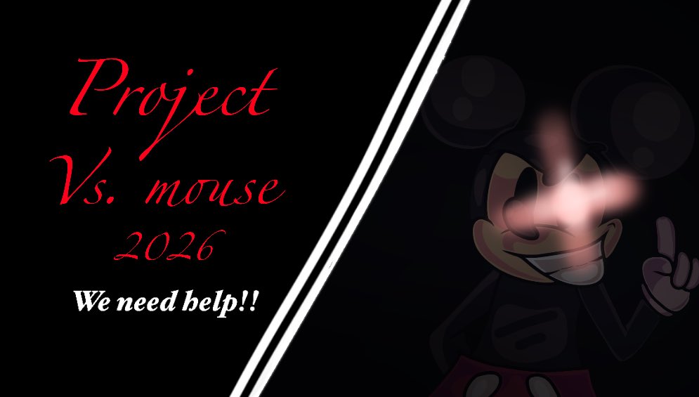VOIDTEAMFNF's tweet photo. #FridayNightFunkin 

#VsMouse

#FNF

#FNFMod

Hey guys, it’s us void team. We are just getting started on our latest project currently code named Project VS mouse 2026 

We don’t have enough composers, artists and even coders necessary to begin development
Please DM the account https://t.co/a4ve0wHA6P