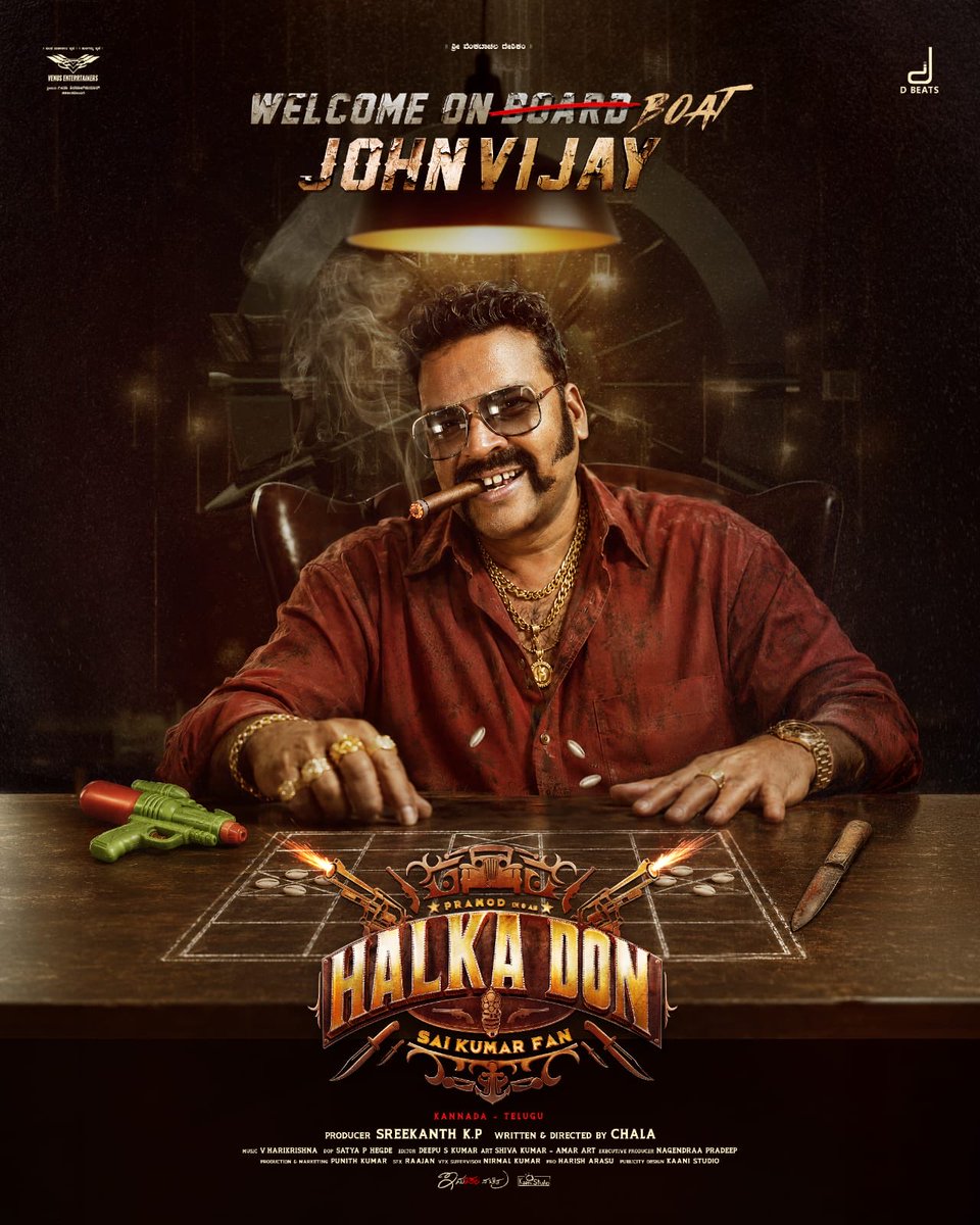 BangaloreTimes1's tweet photo. Multilingual actor #JohnVijay joins the team of the upcoming Kannada film #HalkaDonSaikumarFar starring #Pramod and #AmruthaIyengar. 

#KFI #KannadaCinema #Latest #Trending https://t.co/eN7oC1m8uA