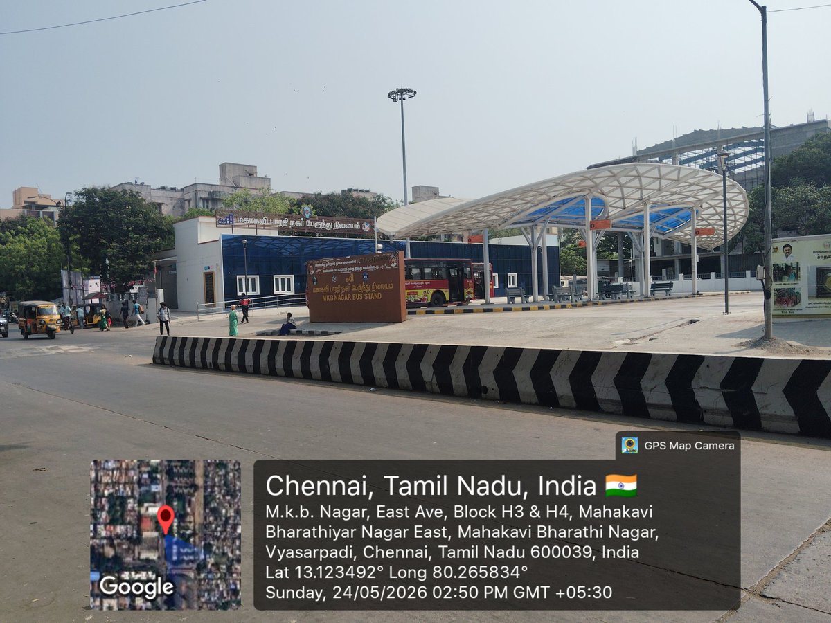 ansidx's tweet photo. பதிவு 4
இடம் : வியாசர்பாடி or முல்லை நகர்

நான் செல்லும் இடங்களில் உள்ள #DMK அரசின் சாதனைகளை
புகைப்படமாக எடுத்து பதிவேற்றி வருகிறேன் 
Thread பார்க்க  Click 
PIN TWEET

அதன் இன்றைய புகைப்படம்

Date :25-5-26

MKB நகர் பேருந்து நிறுத்தம்

புதிதாக கட்டப்பட்டுள்ளது திமுக ஆட்சியில். https://t.co/kEIBJ1HsUo