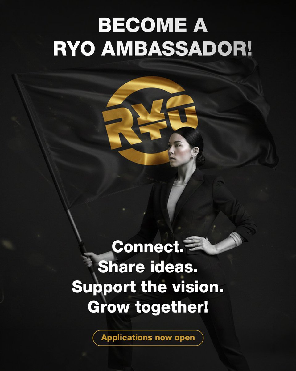 Avatar Coin Ryo The RYO Ambassador program is now open! We believe the future of crypto ...
