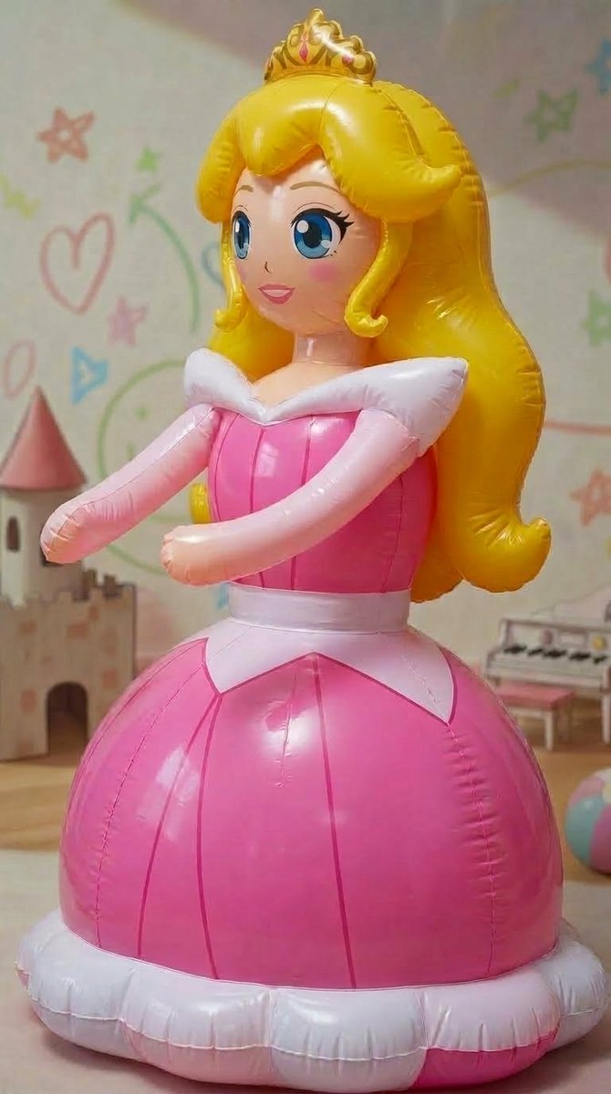 POP71721376's tweet photo. キャラクター物だとお姫様系だと定番の
◯ィズニープリンセス系の
空気ビニール製のお姫様はいかがでしょうか

#AI生成
#空気ビニール
#空ビ https://t.co/8snZuEXVku
