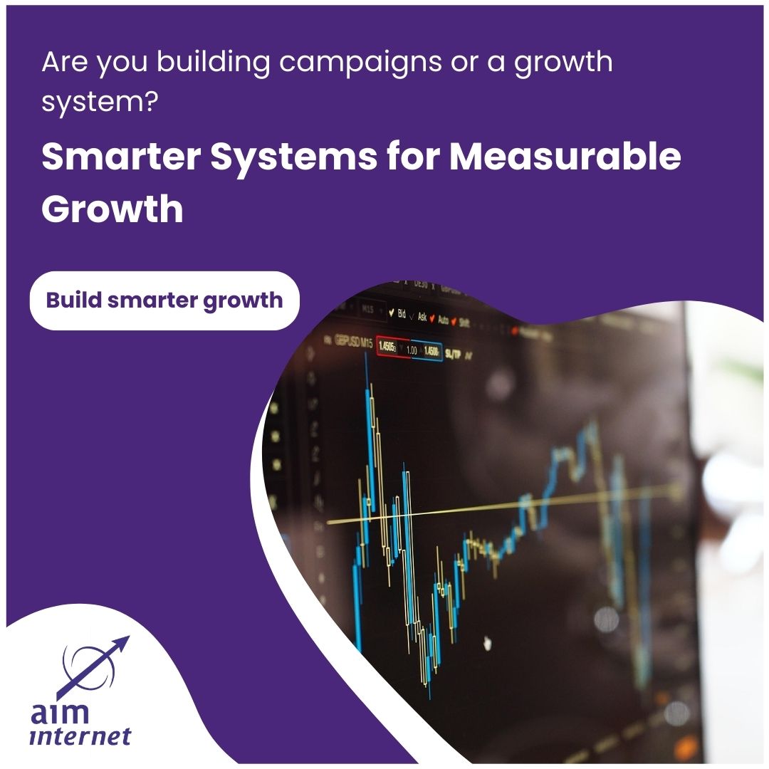 aiminternet's tweet photo. Marketing works when activity drives performance.
AIM Digital builds AI-led growth systems improving visibility, efficiency, ROGM and ROCE.
Stop running campaigns. Build infrastructure.
https://t.co/h1Ai1Ob9YV
#AIMDigital #BusinessGrowth #AIStrategy #ROCE https://t.co/XbD1AmQmh7