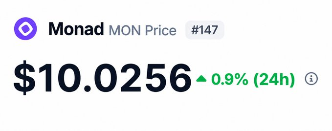 MonadCommunity's tweet photo. gmonad 💜   

Do you believe $MON will hit $10 this cycle? https://t.co/oImrkwHsxJ