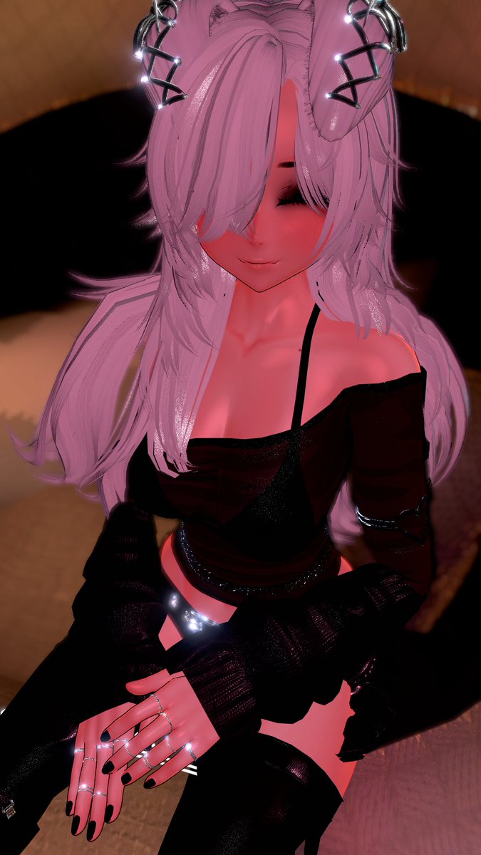Kuroyami_O's tweet photo. Five more minutes in bed became our entire personality...since we know I'm not a morning person...

#sloth #sleepygirl #bedrot #succubusgf #cozydark #vrchat #monsterlover #gothsoft #lazyday #fantasyromance https://t.co/aJCOThwg7G
