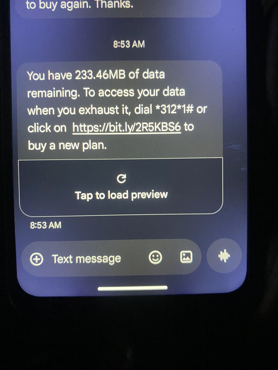 oneboy_ty's tweet photo. @MTNNG come and explain to me how i had 6.4gb around 8pm last night and by this morning at 8am, i had 200mb left. 
mind you, i did extra midnight data to avoid this bullshit.
If you guys ignore this message, it won’t go well with you.
#stopextortingus 
#wearetired https://t.co/NSIxdEgXhy