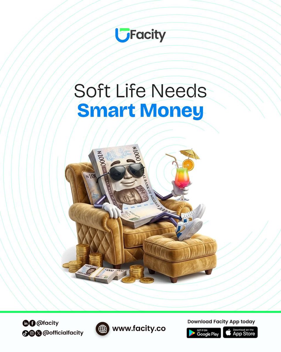 officialfacity's tweet photo. Luxury without strategy fades quickly.
But smart money creates stability and freedom.

@Facity, we believe financial growth should be intentional, not accidental.

A soft life is not about spending carelessly! https://t.co/U1JBmAk7qc