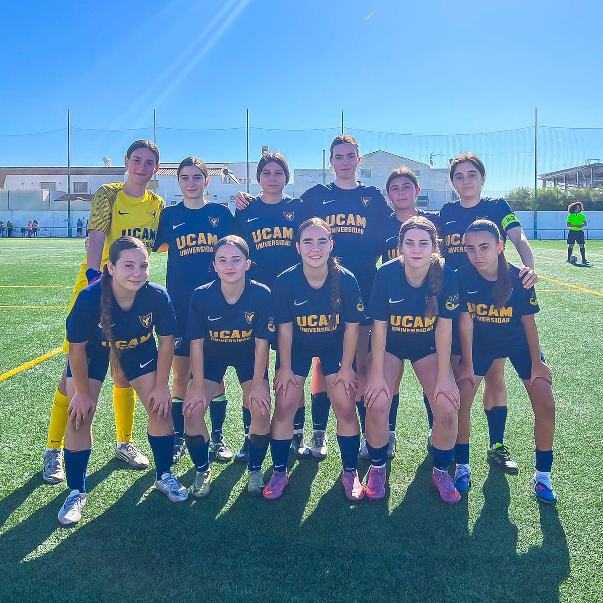 ucamcf_academy's tweet photo. ⚽️ 𝐉𝐔𝐕𝐄𝐍𝐈𝐋/𝐂𝐀𝐃𝐄𝐓𝐄 | Victoria ante el @CFSantomera1 (8-3).

Duelo en el que las universitarias reaccionaron al gol inicial del rival y mostraron un gran nivel ofensivo para darle la vuelta al marcador.

💪🏼 ¡Temporada espectacular con pleno de triunfos!

#UCAMFemenino https://t.co/T0X41eDa0X