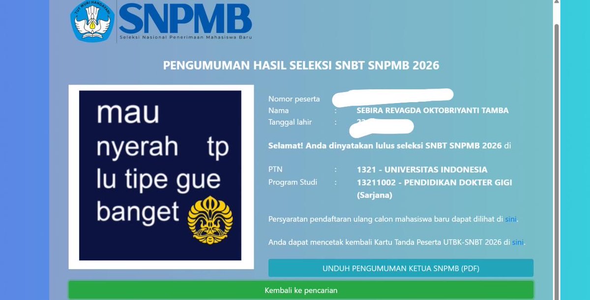 sebi²⁶ (sudah lulus snbt) tweet media