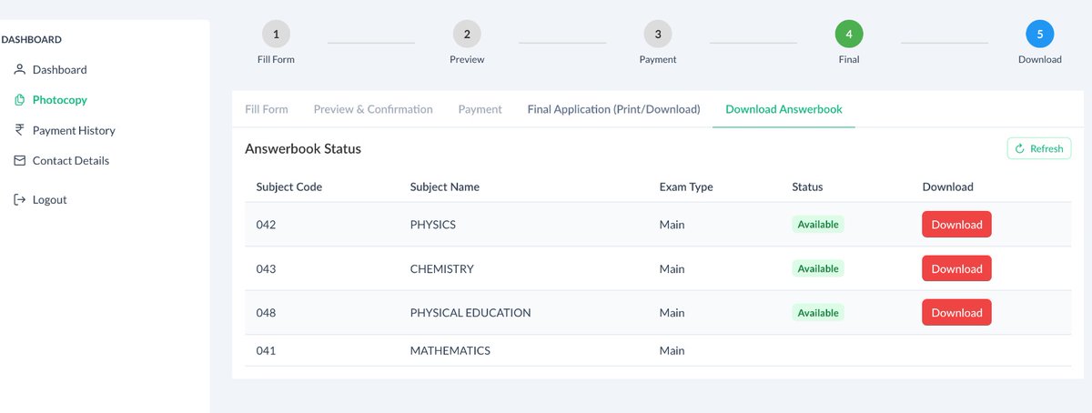 ashmago's tweet photo. @cbseindia29 @EduMinOfIndia @PTI_News @PIB_India @PIB_Edu @DDNewslive @dpradhanbjp @airnewsalerts @AkashvaniAIR @sanjayjavin Portal says the photocopy application is complete, but the Maths paper answer book is not available?? When will it be uploaded ?? https://t.co/zzWiCgKMDe
