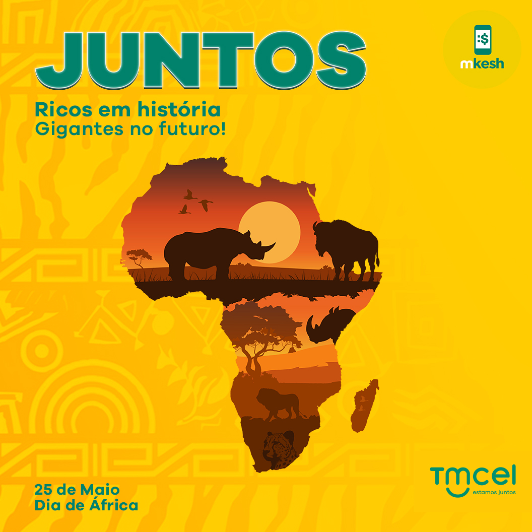 Tmcel_mz's tweet photo. Neste Dia de África, celebramos a grandeza do nosso continente e de todos os que fazem parte dele.

​#DiaDeAfrica
​#Tmcel #EstamosJuntos https://t.co/cOO6y43V17