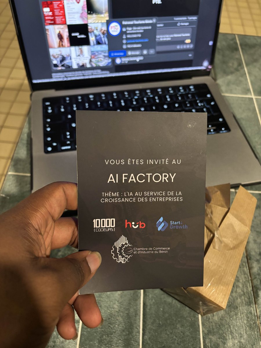 TheHub_x's tweet photo. "Sur invitation uniquement. Places limitées."
C'était une première edition de l'AI Factory. C'est aussi The Hub.
Il ressort que ce qui manque au Bénin c'est "une collaboration accrue entre experts tech, entreprises et institutions."
C'est exactement ce que The Hub construit. https://t.co/viNiFAPz7V