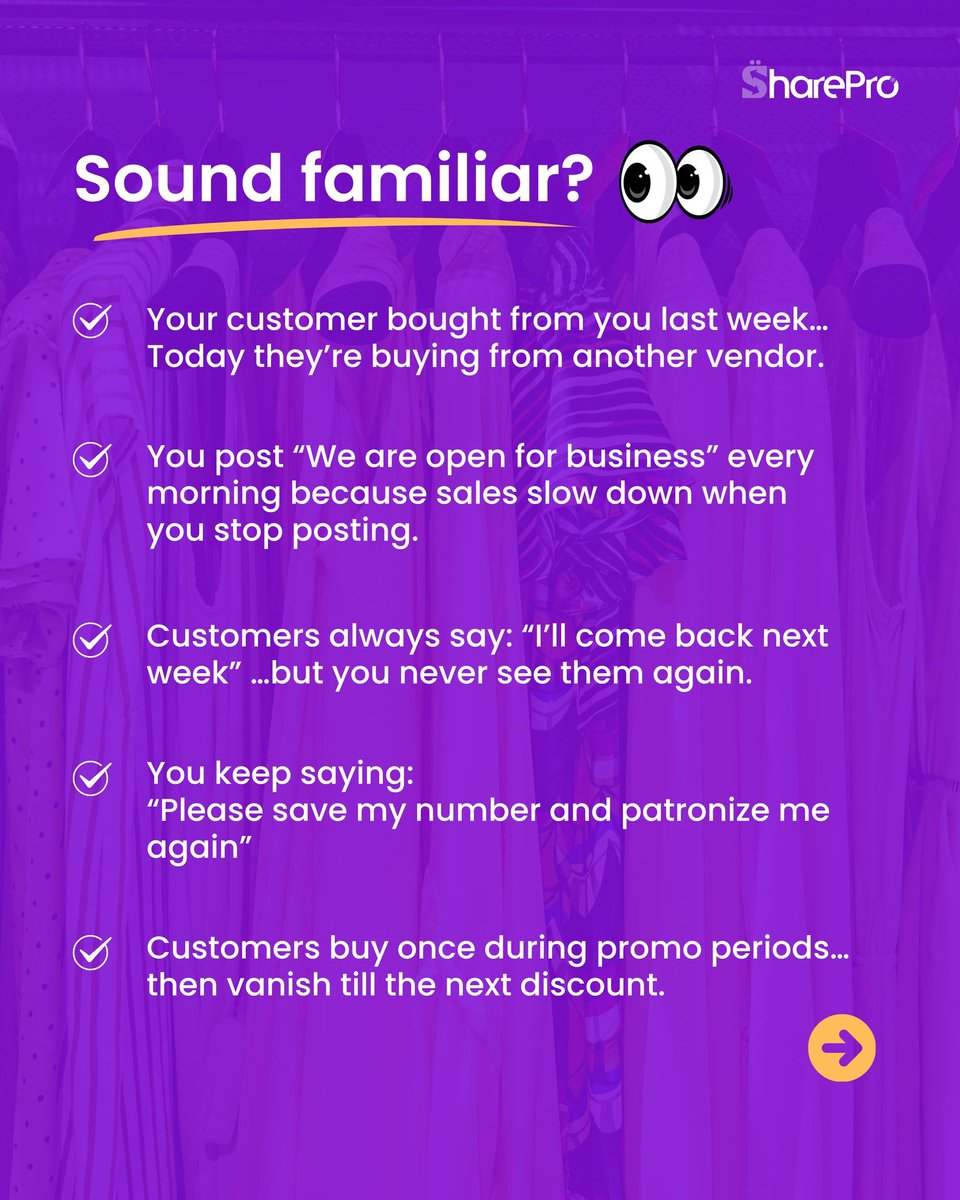 mysharepro's tweet photo. If you run a business in Nigeria, some of these situations may feel familiar 😅

SharePro helps you keep customers coming back, reward loyalty, and grow through referrals, without the stress.

🚀 Register today: https://t.co/YRGN6yBU7W https://t.co/vKMGWxaNdY