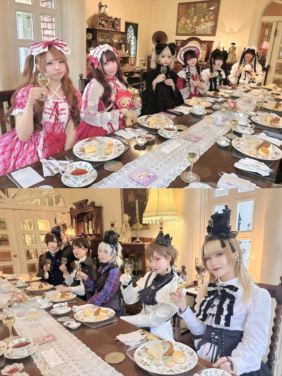 Grafferinrin's tweet photo. マリッジで姫皇子会主催しました〜
麗しき姫と皇子たちに祝杯を🥂 https://t.co/KcoVzyq6si