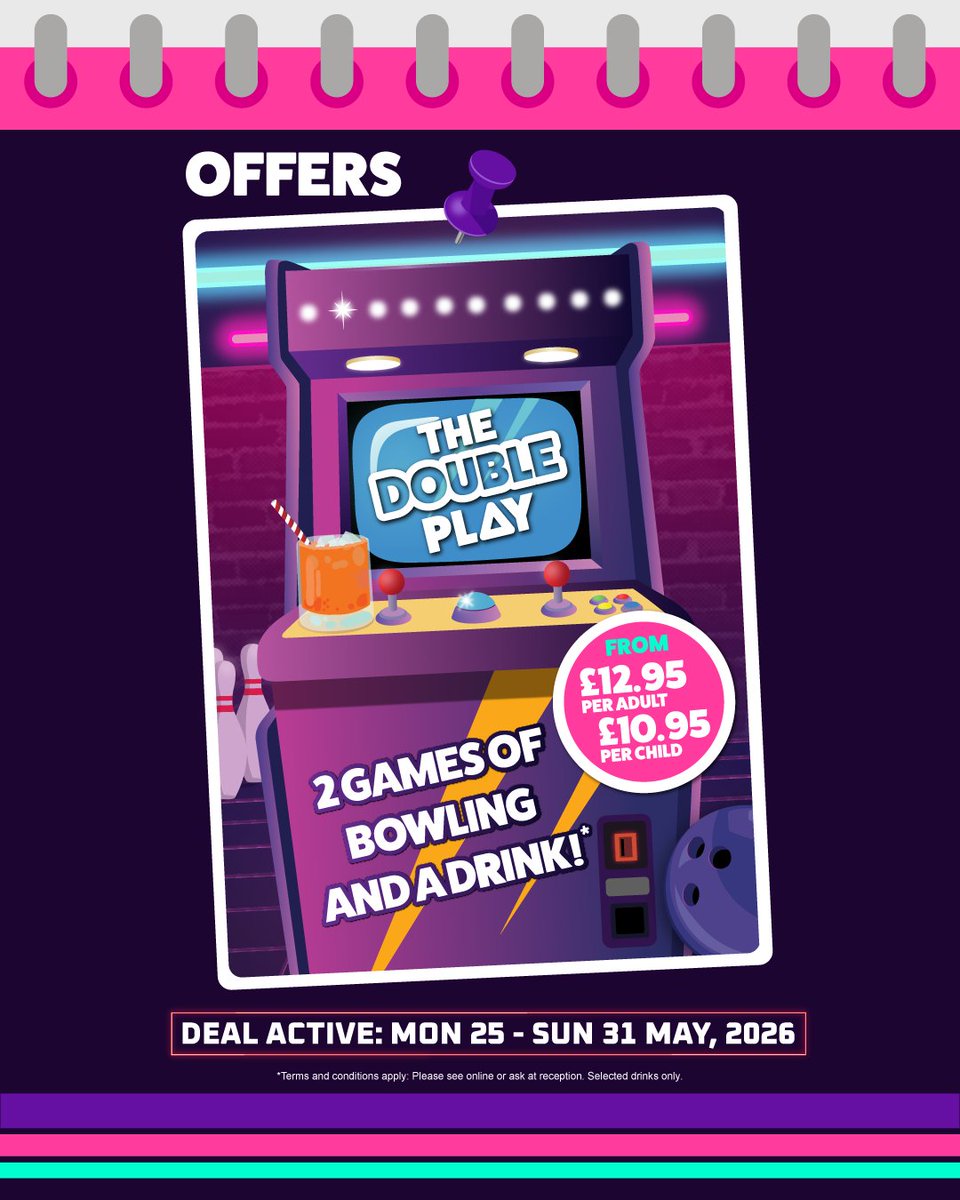 NamcoFunscapeUK's tweet photo. Half term flies by fast⏳
Make it count at NAMCO Funscape

Slots are filling up. Don't miss out.

👇 Book now via link in bio

#NAMCOFunscape https://t.co/lAgnVkTd5d