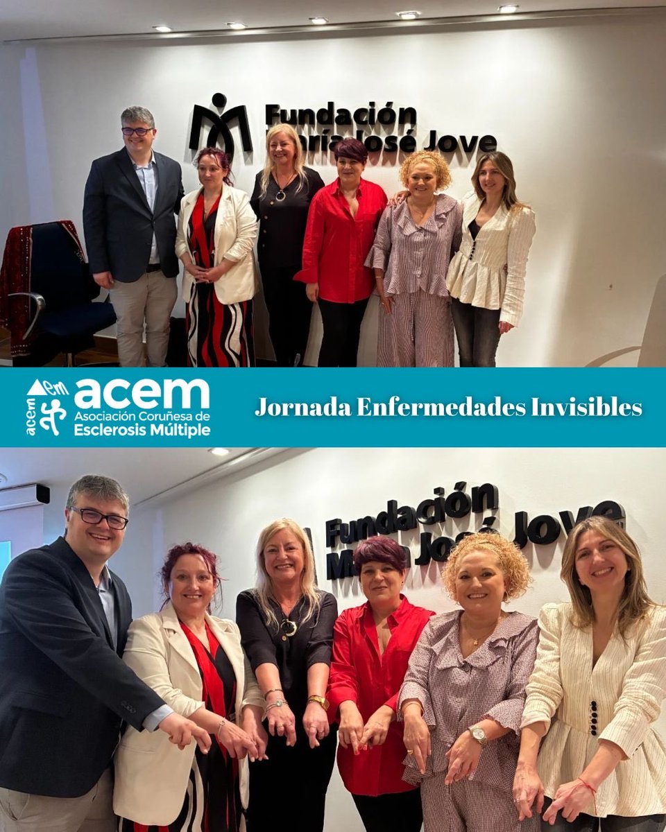 acemesclerosis's tweet photo. 💙 Gracias a todas las personas que nos acompañasteis en la jornada “Enfermedades invisibles: visibilizando lo que no se ve”

Una mañana de escucha, aprendizaje y compromiso junto a @FibroVisibles, @LupusGalicia e @InconAsia 🤝✨

#ACEM #EnfermedadesInvisibles #EsclerosisMúltiple https://t.co/3PyIxi9ioC