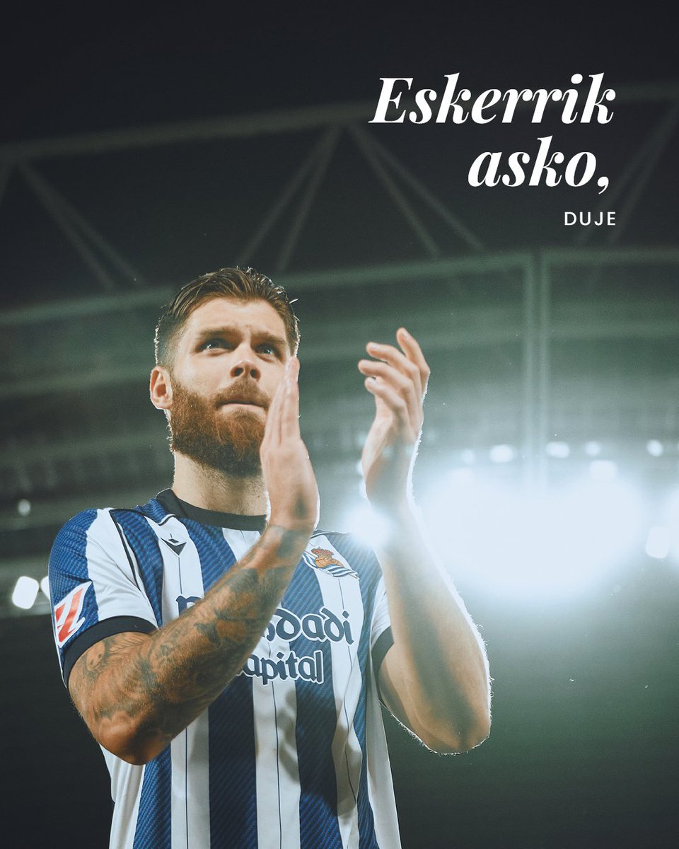 RealSociedad's tweet photo. ℹ Duje y Wesley finalizan su cesión. Han sido parte del éxito de una temporada inolvidable. Eskerrik asko eta zorte on!