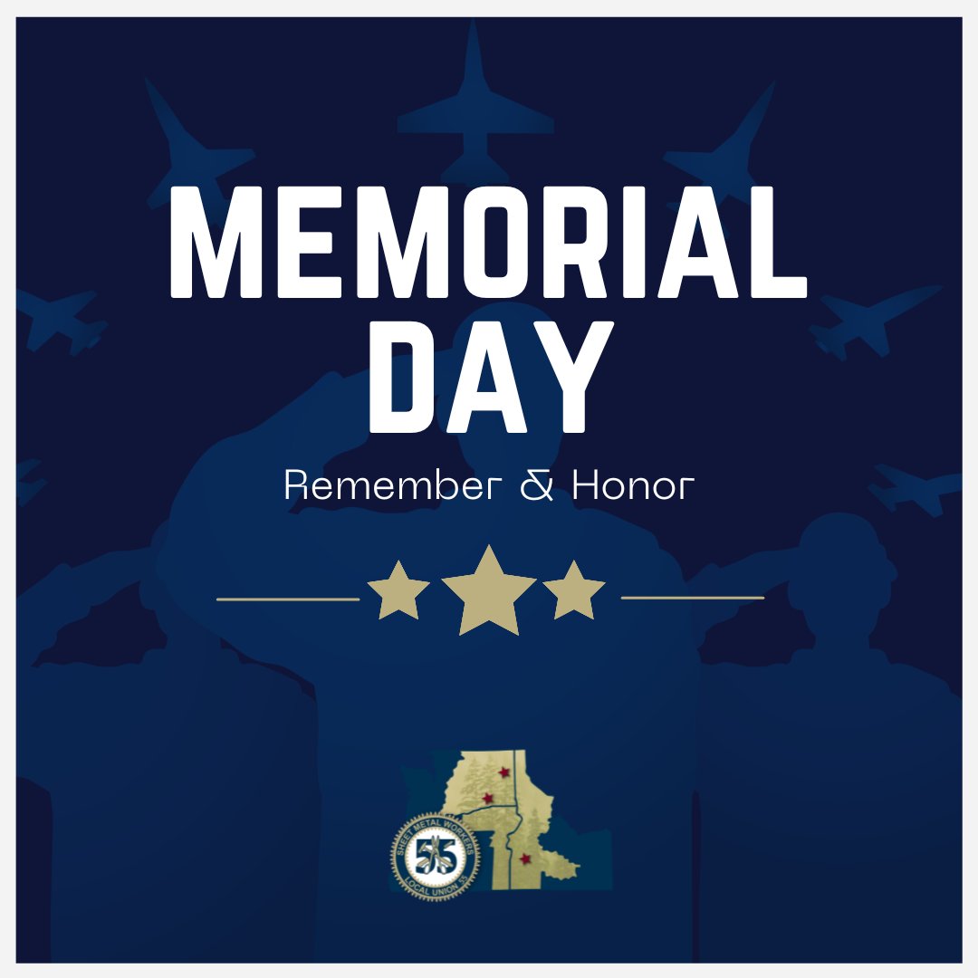 smartlocal55's tweet photo. This Memorial Day, @SMARTLocal55 honors and remembers the brave men and women who made the ultimate sacrifice in service to our country.

#MemorialDay #HonorAndRemember #NeverForget #SMARTUnion #SMARTNWRC #SMARTLocal55 #SMW55 https://t.co/baz6sghDTE