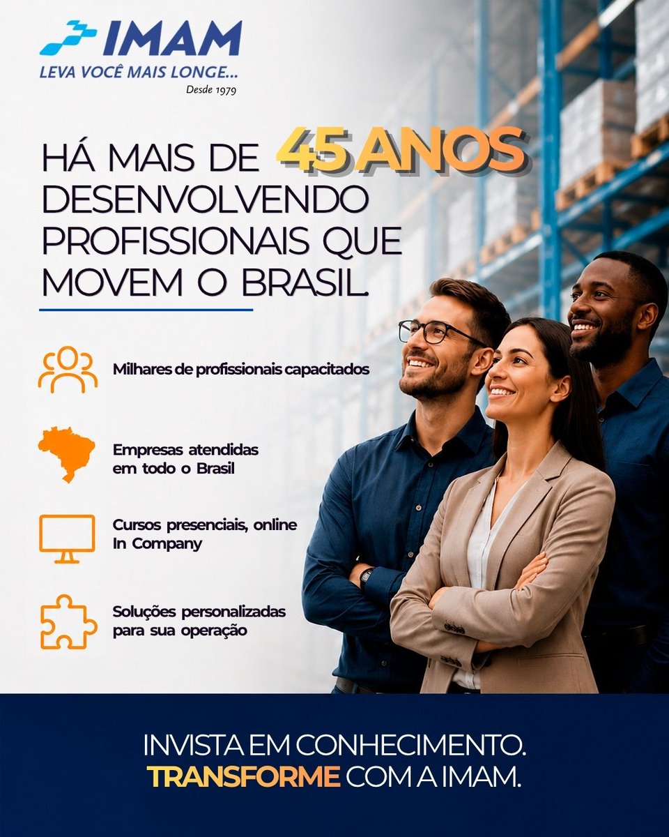IMAM_LOGISTICA's tweet photo. Há mais de 45 anos, a IMAM Treinamento desenvolve profissionais e empresas nas áreas de Logística, Supply Chain, Lean, Intralogística, Gestão e Liderança.

https://t.co/0HvqhgIEhJ

#IMAM #GrupoIMAM #InstitutoIMAM #SupplyChain #Logistica #Lean #Intralogistica #Gestao #Lideranca https://t.co/cEbFNcxKT7