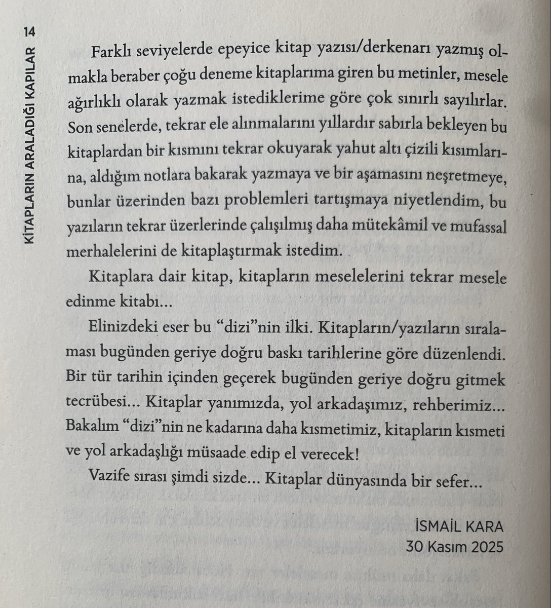 ismailkarahoca's tweet photo. “ Kitapları hoca edinmek…” cümlesiyle başlıyor Kitapların Araladığı Kitaplar… Ve bir düşünce tarihçisi gözüyle kitapların nasıl okunabileceği, ele alınıp tartışılabileceğine dair pek çok derinlikli örnek içeriyor. https://t.co/LuXPjQp2Gl