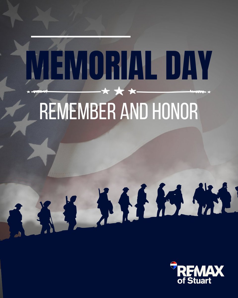 REMAXofStuart's tweet photo. Today we remember.
❤️ We honor.
💙 We are grateful. https://t.co/SsxOXICrbo