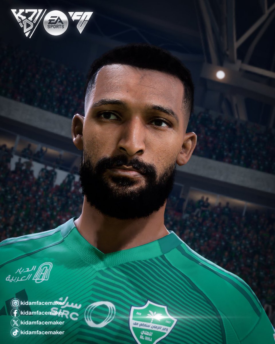 Kidamfacemaker's tweet photo. Firas Al-Buraikan | FACE FC24,25,26
✨Al-Ahli Player ✨

✅ Now Released!
📍 Available via Bio (BMC / Ko-Fi / Trakteer)

💫 Join membership or buy to unlock this face &amp; more creations.
Level up your game! ⚡

#FC26 
#EAFC 
@EASPORTSFC https://t.co/8NJInq9yvQ