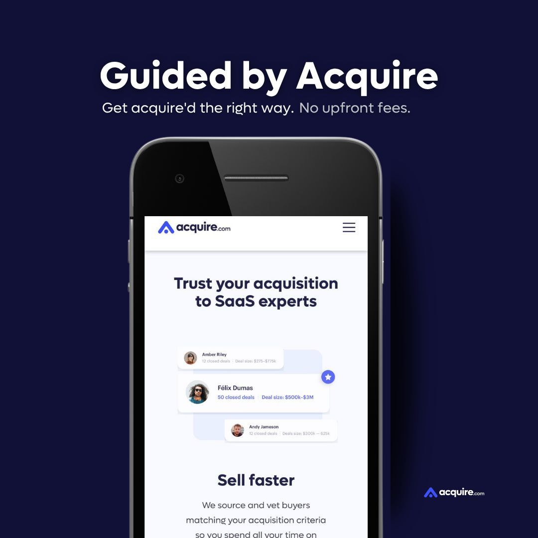 acquire.com tweet media