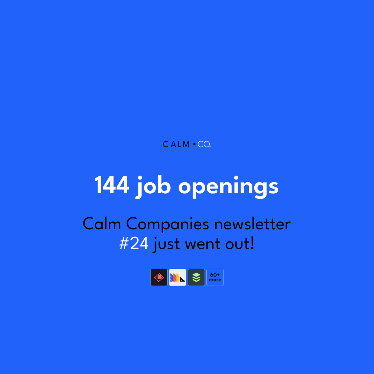 RaulOnRails's tweet photo. Just sent out the Calm Companies newsletter #24 with a total of 144 job openings.

🆕 Added 2 new companies to the list. So now I'm actively monitoring 65 calm companies for job openings.
🆕 Added the ability for subscribers to get only newly added job openings emails. So when there are no newly added jobs throughout the week, there will be no email sent out. You can toggle this setting on/off from the /subscriber dashboard.

As always, if you're tired of working at a company that burns people out, subscribe to https://t.co/PDwfy8oRpt
